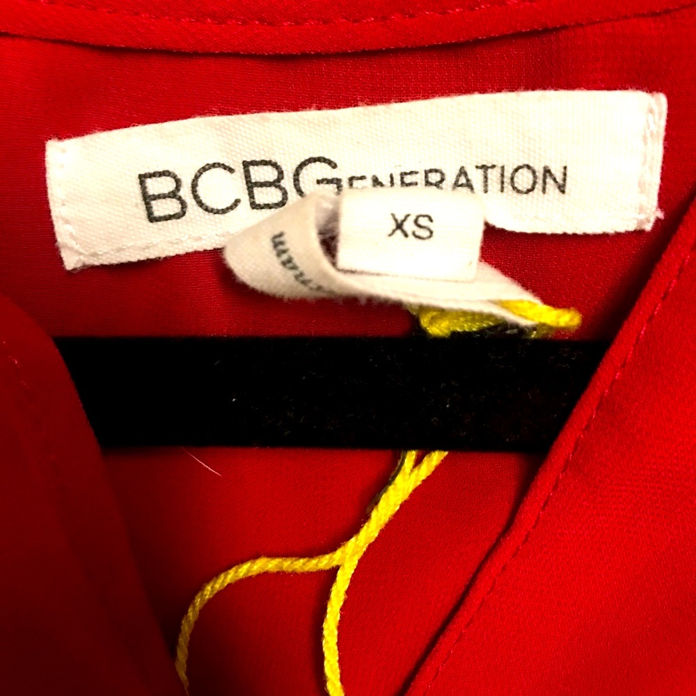 Sheer Red Bcbgeneration Blouse - image 3